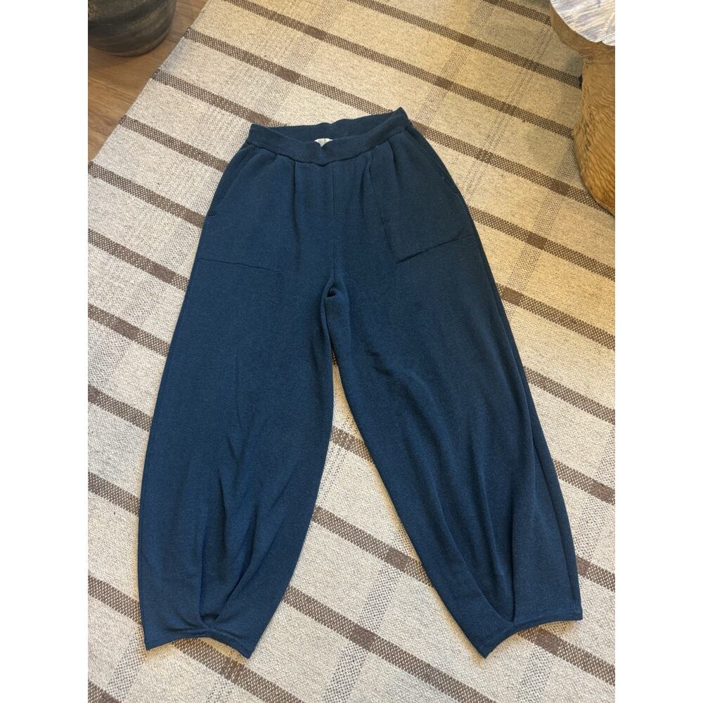 FP Beach Free People Freya Knit Balloon Pants Blue Women’s XL